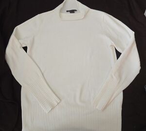French Connection White Turtleneck Sweater